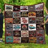 Hot-Rods Vintage Quilt Blanket - Ideal for Car Enthusiasts