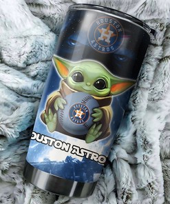 Houston Astros MLB Tumbler - Baby Yoda Version