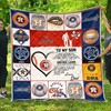 Houston Astros Quilt Blanket for Baseball Fans in the Family