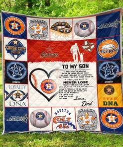 Houston Astros Quilt Blanket for Baseball Fans in the Family