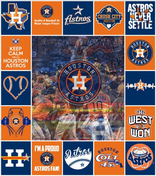 Houston Astros Team Quilt Bedding Set - Perfect for Fans of All Ages