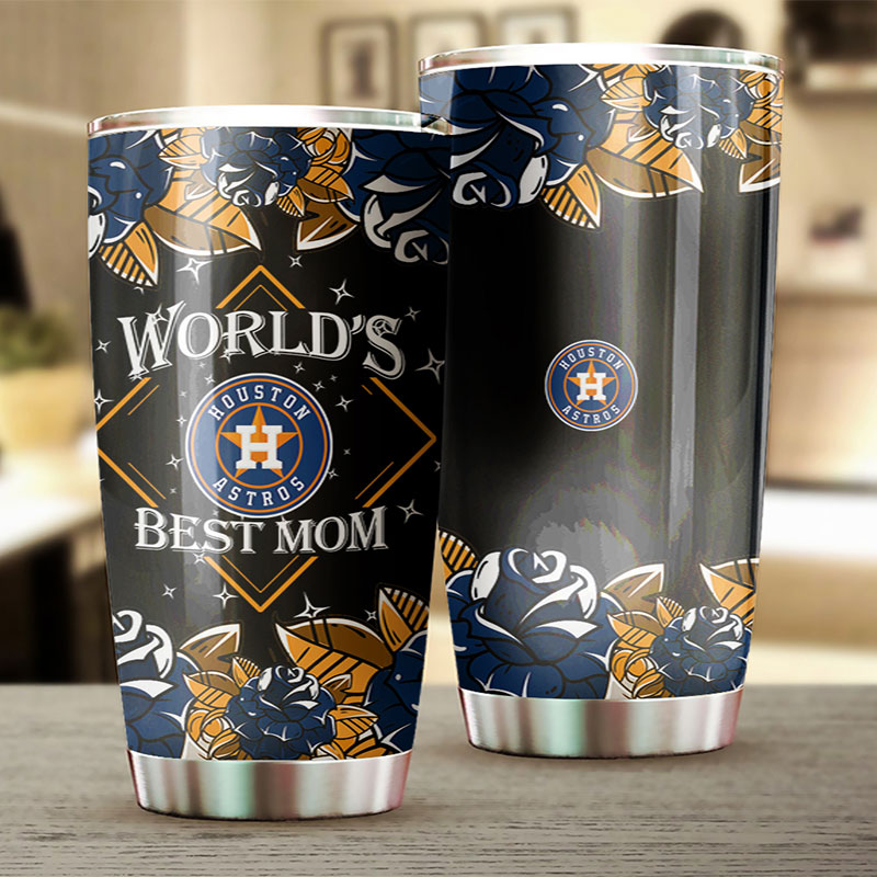 Houston Astros World's Best Mom MLB Tumbler for Adoring Mothers - Image 2