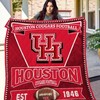 Houston Cougars Football NCAA Harvard Crimson Collection Quilt Blanket