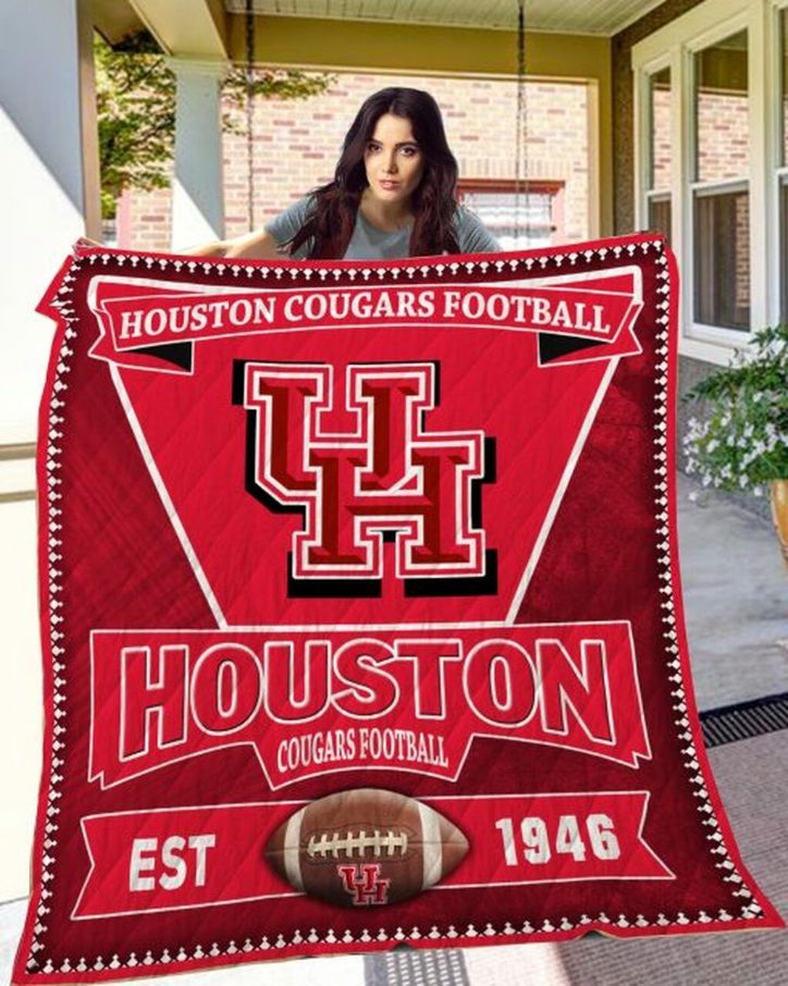 Houston Cougars Football NCAA Harvard Crimson Collection Quilt Blanket