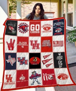 Houston Cougars NCAA Quilt Blanket - Stay Cozy with Your Favorite Team