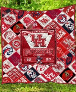 Houston Cougars NCAA Quilted Bedspread with Unique Design