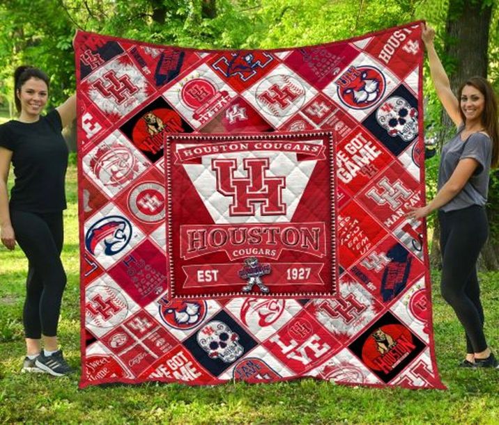 Houston Cougars NCAA Quilted Bedspread with Unique Design