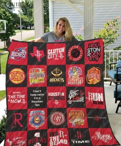 Houston Rockets Ver Collected Quilt Bedding Set for Sports Fans
