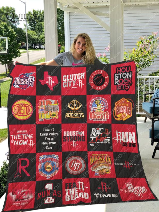 Houston Rockets Ver Collected Quilt Bedding Set for Sports Fans