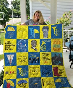 How I Met Your Mother Ver Collected Quilt Blanket with Favorite TV Show Theme
