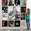 Howlin' Wolf Albums Collection Quilt Blanket for Blues Fans