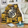 Hufflepuff House Fleece Blanket: Premium Comfy Sofa Throw Blanket for Harry Potter Fans