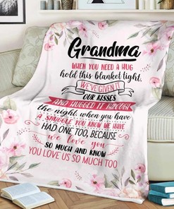 Hug This Blanket Tight Quilt Bedding Set for Grandparents from Granddaughter