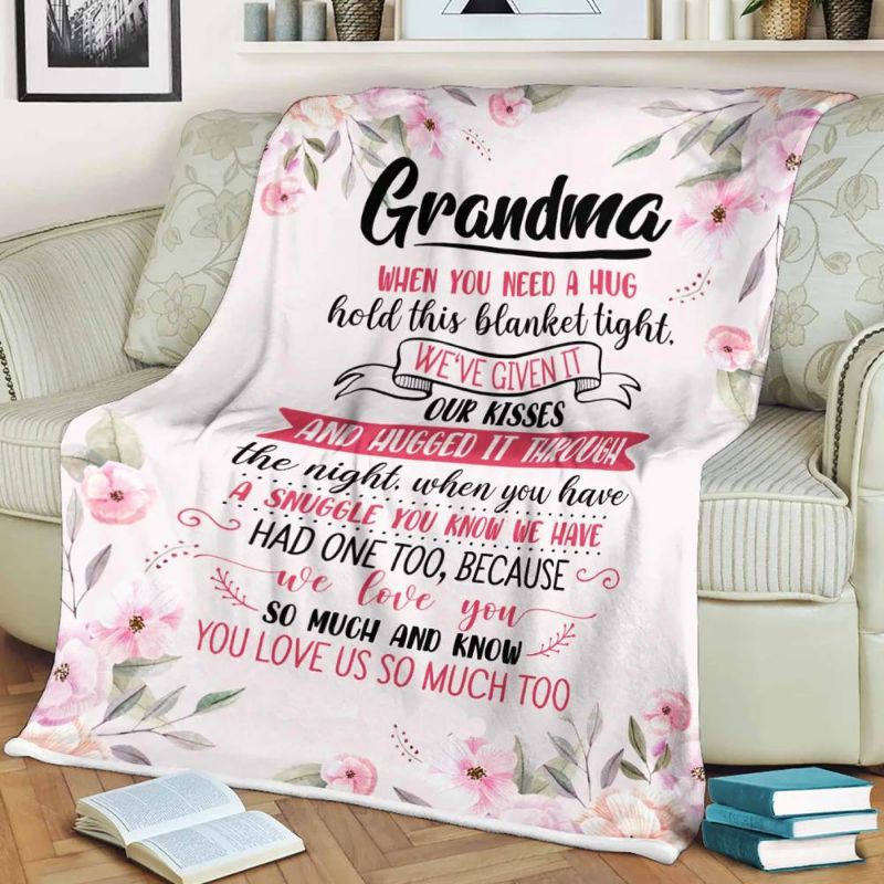 Hug This Blanket Tight Quilt Bedding Set for Grandparents from Granddaughter
