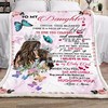 Hugs and Love Wrapped In A Fleece Blanket Gift From Mom To Daughter