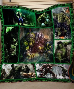 Hulk Fabric Quilt Blanket DUP1 with Marvel Comics Art Style