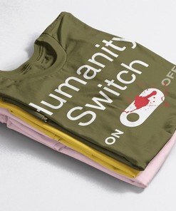 Humanity Switch Distressed Unisex Tee | Vampire Diaries Shirt | Bleached Shirt | Summer Women's Shirt