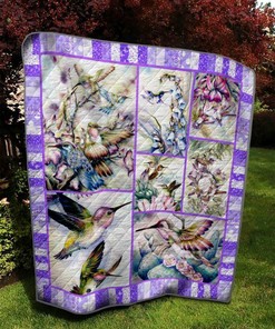 Hummingbird BS0604 6 Vintage Quilt Blanket with Keywords