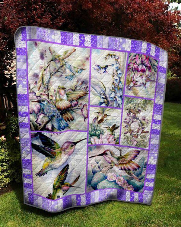 Hummingbird BS0604 6 Vintage Quilt Blanket with Keywords