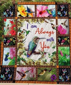 Hummingbird I am Always with You Quilt Blanket Bed Set Cute for Kids Kc1807