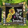Hummingbird Sunflower Quilt Bedding Set