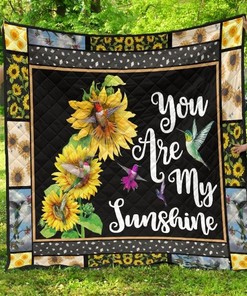 Hummingbird Sunflower Quilt Bedding Set