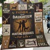Hunting Buddies for Life - Father and Daughter Quilt Bedding Set for Hunting Lovers