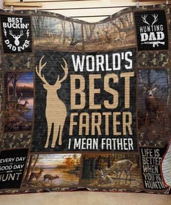 Hunting Dad Father's Day Gift - Life is Better with Quilt Bedding Set for Hunting Lovers
