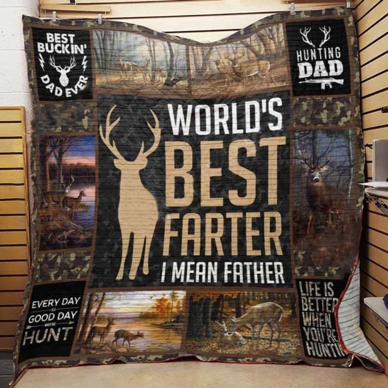 Hunting Dad Father's Day Gift - Life is Better with Quilt Bedding Set for Hunting Lovers