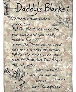 Hunting Dad Forever and Always Bedding Set