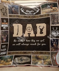 Hunting Dad's Big Heart Quilt Bedding Set