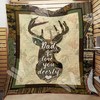 Hunting Dad's Deer Love Quilt Bedding Set