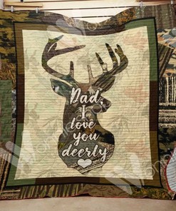 Hunting Dad's Deer Love Quilt Bedding Set