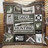 Hunting with Daughter - Great Gift Idea for Hunting Dads - Quilt Bedding Set for Hunting Lovers