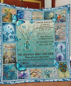 Husband's Greatest Love: Butterfly Quilt Blanket