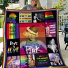 Hvt080621 Quilt Bedding Set for Girls P!Nk with Quilt Blanket