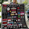 Hvt300515 Quilt Blanket Friends: Quilt Bedding Set with Fleece Blanket for Friends Fans