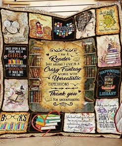I Am A Reader Reading Inspired Quilt Bedding Set