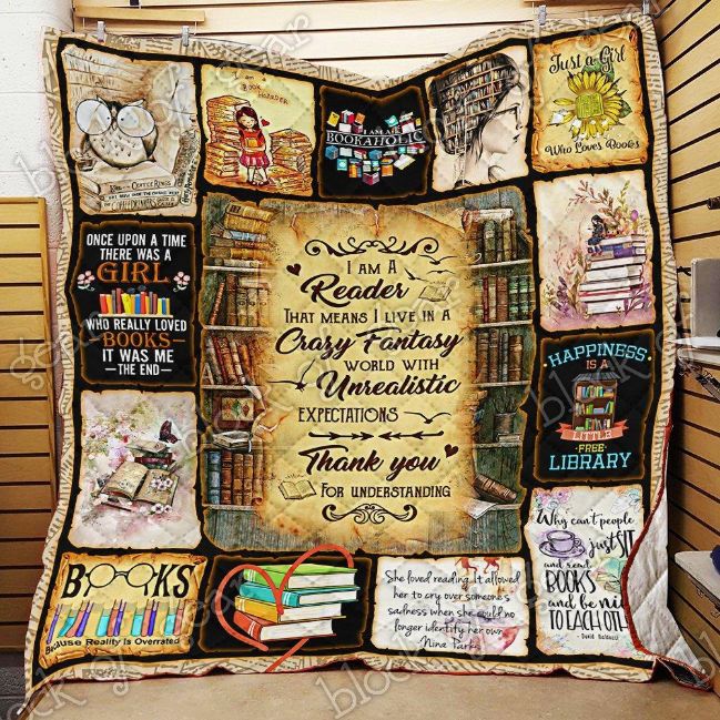 I Am A Reader Reading Inspired Quilt Bedding Set