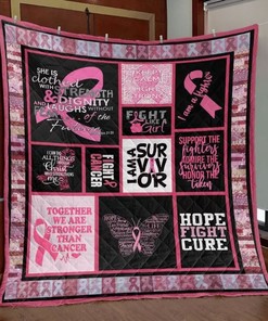 I Am A Survivor Breast Cancer Awareness Quilt Blanket: A Celebration of Life