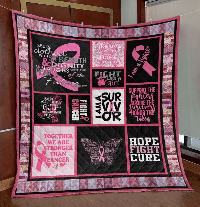 I Am A Survivor Breast Cancer Awareness Quilt Blanket: A Celebration of Life