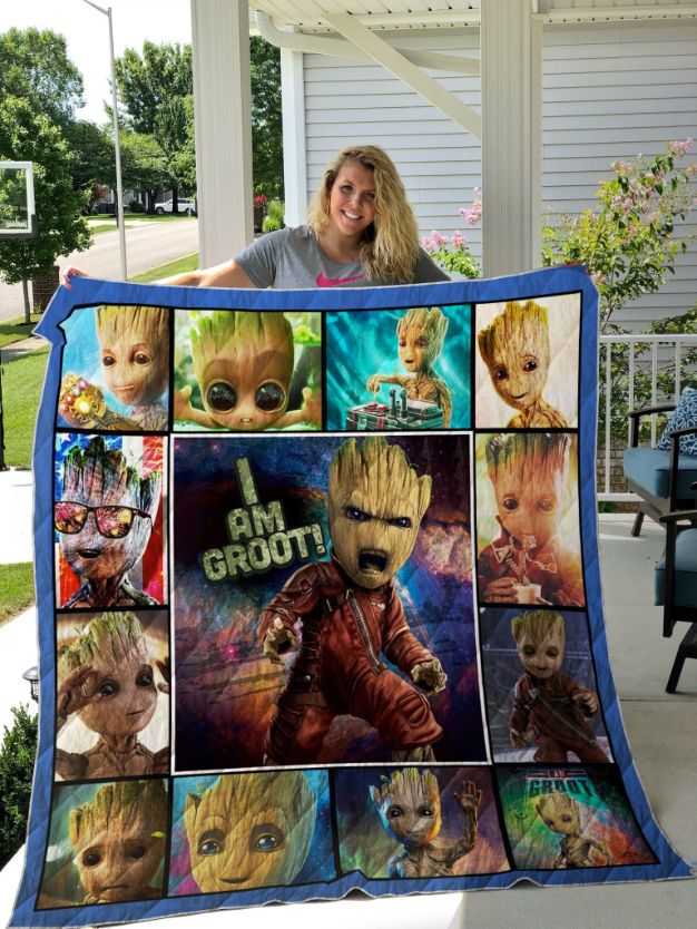 I Am Groot - Add This Groot Collection Quilt Blanket to Your Living Space