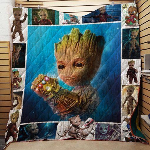 I Am Groot - Bring Home This Marvel Hero With This Quilt Bedding Set