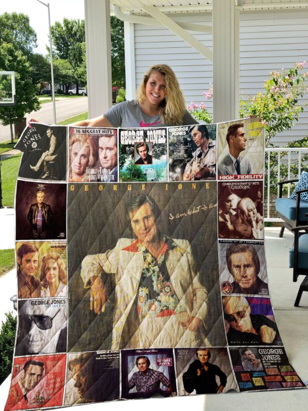 I Am What I Am George Jones Collection Quilt Bedding Set for Music Lovers