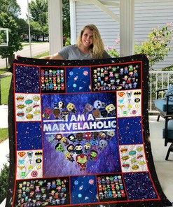 I Am a Marvelaholic Quilt Blanket - Perfect for Superhero Fans
