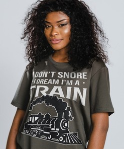 I DON'T SNORE I Dream I'm A Train Unisex Shirt | Funny Train Quotes | Loveable Shirt | Gift for Friends | Train Shirt