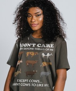 I Don't Care Except Cows Unisex Tees | Funny Animal Tee | Cow Shirt | Country Girl Shirt | Farming Shirt