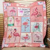 I Don't Give A Flock Flamingo Quilt Blanket for Animal Lovers