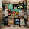 I Love Camping: Quilt Bedding Set with Fleece Blanket for Nature Lovers