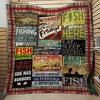 I Love Fishing Fishing Papa Quilt Bedding Set - Show Your Love To The Best Fishing Papa